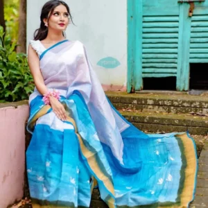 Duck Design Art Silk Saree