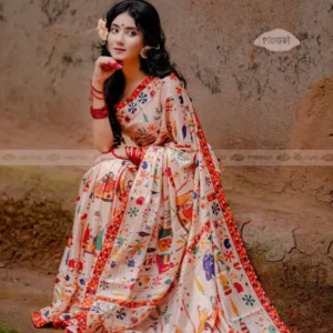 Nakshikantha Painting Art Silk Saree